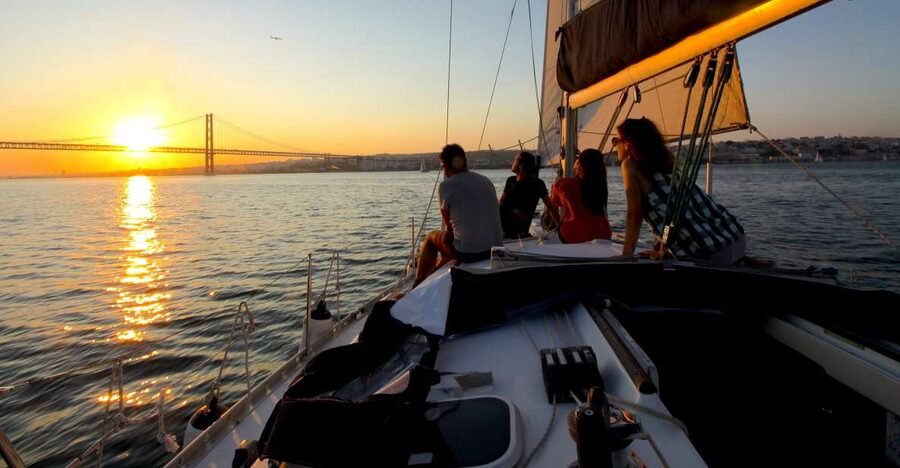 Lisbon: Sailing Tour with Wine and Snacks - Belem Tower and the 25 de Abril Bridge: where photos finally make sense