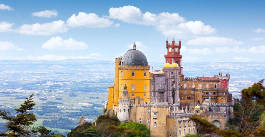 Lisbon: Sintra, Pena, Regaleira, Cabo da Roca & Cascais - Pena Palace: Romantic-era drama in multiple styles