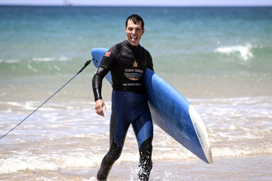 Lisbon: Surf Lesson - The Paddling and Pop-Up Practice That Gets You on Waves