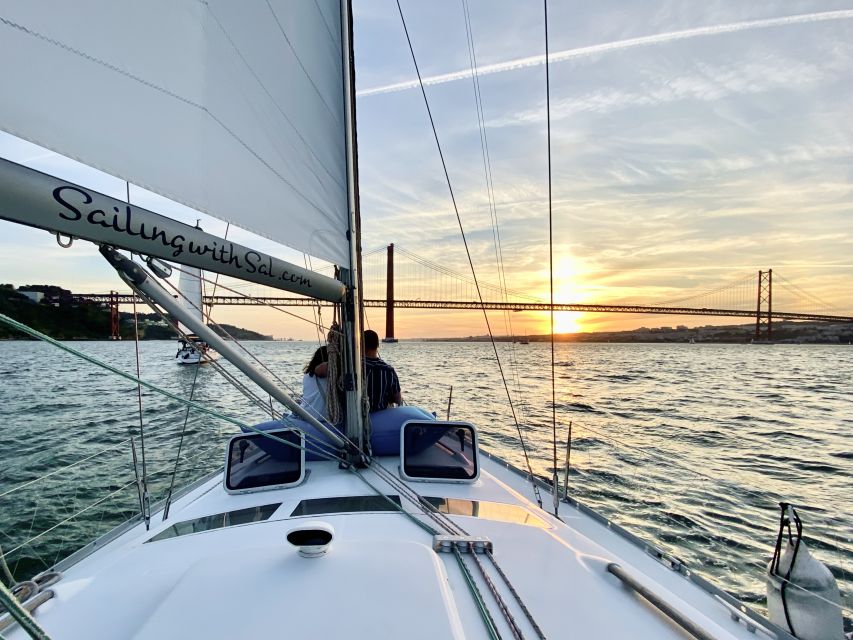 Lisbon: Tagus River Sunset Cruise with Drinks - MAAT and 25 de Abril Bridge, modern Lisbon meets the old water route