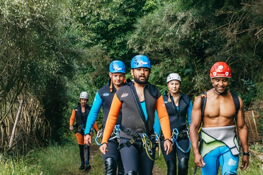 Madeira Canyoning Beginners - Easy & Fun Waterfall Adventure - The Walk Back Through Ancient Terraces, Then Home