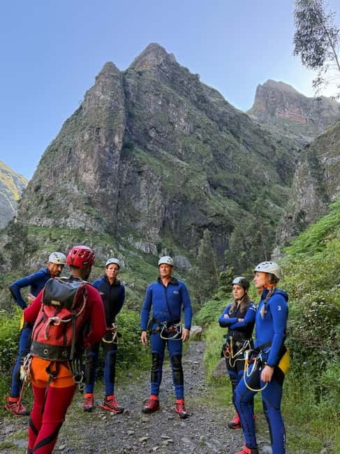 Madeira Canyoning For Beginners Nun's Valley Level 2 - What’s Included for $61: Equipment, Insurance, Transfer, and Photos