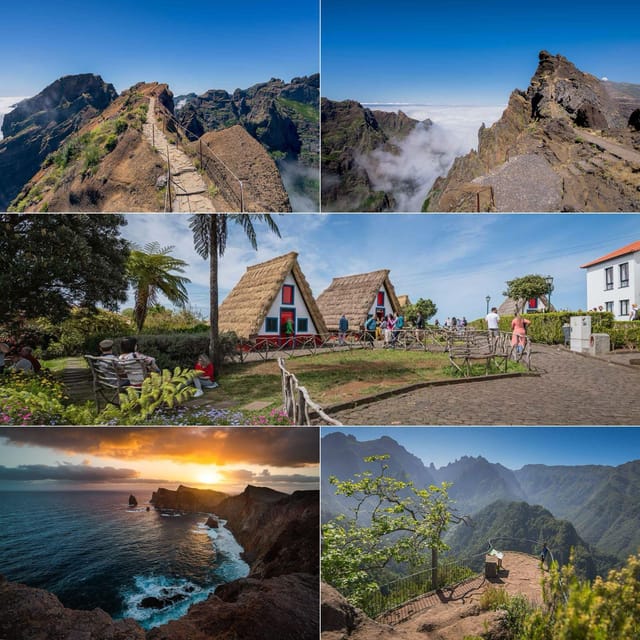Madeira Funchal:East Tour Pico Arieiro & Santana&Laurissilva - Ponta de São Lourenço, Madeira’s Canyon-Style Coastline