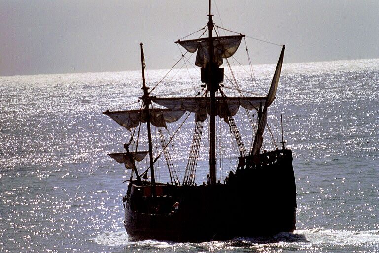 Madeira Pirate Ship: 3-Hour Boat Trip - Entering the Santa Maria de Colombo at Marina Funchal