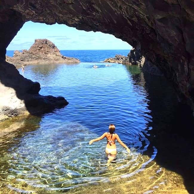 Madeira: Skywalk, Porto Moniz, Seixal, and Fanal 4WD Tour - São Vicente and the waterfall viewpoint detour