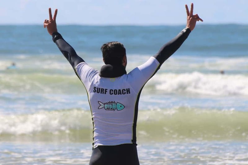 Matosinhos: Surfing Lesson with Equipment - In the water: how first-wave success usually happens