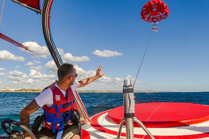 Parasailing from Albufeira Marina by Boat - Up in the sky: what you will see during those 10 minutes