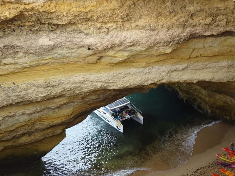 Portimão: Benagil Caves & Golden Coast Eco Catamaran Tour - Finding Pier M at Portimão Marina, and what to do 15 minutes early