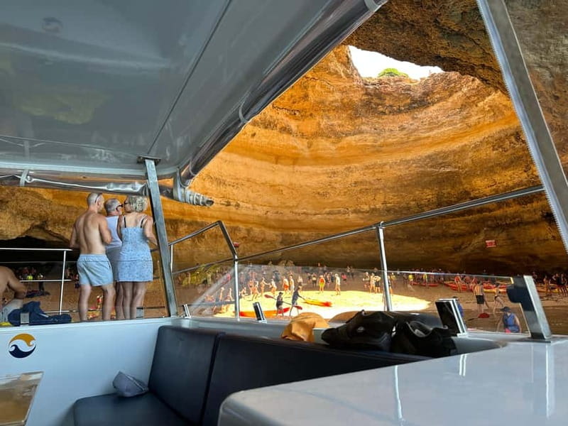 Portimão: Benagil Caves & Golden Coast Eco Catamaran Tour - Bar, snacks, and onboard music: what’s included and what you’ll pay for