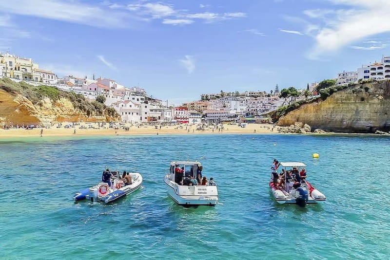 Portimão: Benagil Caves Speed Boat Tour with Sunset Option - Sunset option: seeing the caves, then the sky changes on the way back