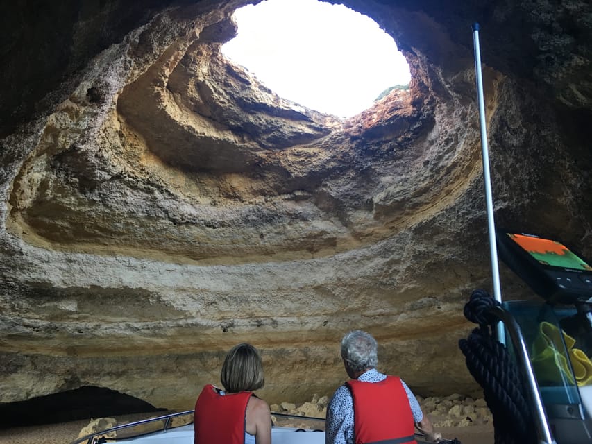 Portimão: Caves, Benagil and Algarve Coastline Boat Tour - The champagne toast on board: a small luxury that actually fits
