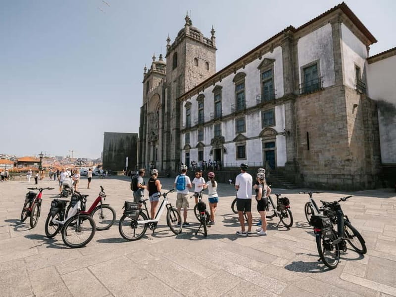 Porto: Highlights in 3 Hours E-Bike Tour - São Bento Station’s blue interior, a short stop with a big wow factor