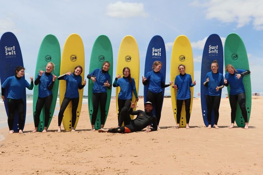 Quarteira: 2-Hour Surf Lesson at Falésia Beach - Instructor Languages: English, Spanish, and French
