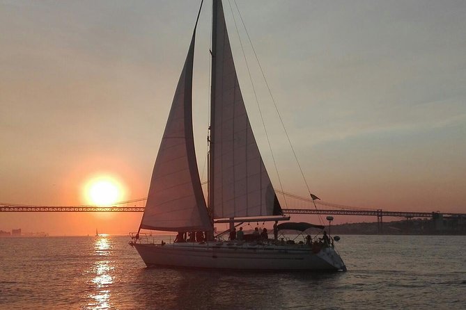 Sailboat Tour in Lisbon with drinks included | Morning and Sunset - Departure under the 25 de Abril Bridge, 1966 and all