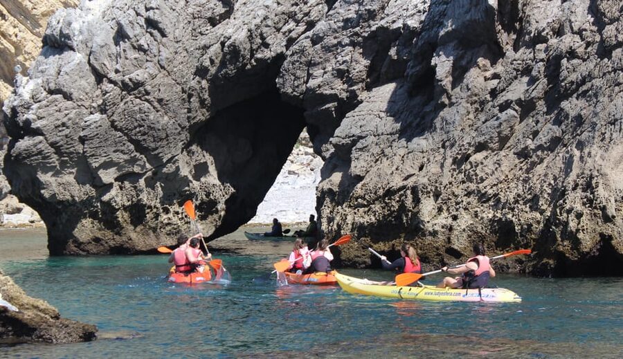 Sesimbra: Ribeiro Cavalo Beach, Caves, & Arrábida Kayak Tour - Gear and comfort: double kayak, vest, paddle, and a waterproof bag