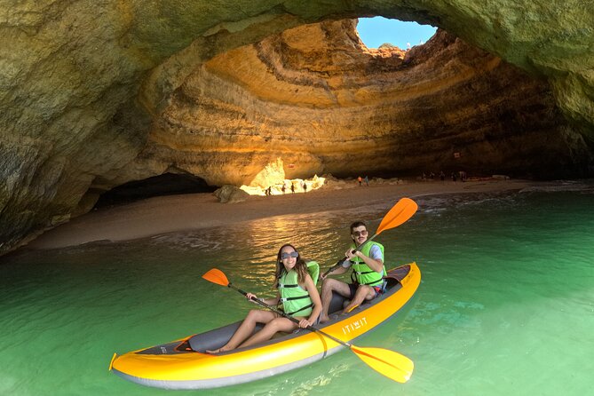 Sunrise Small Group Kayak Experience in BENAGIL Cave & 4K Photos - Praia da Marinha: Arches, Photo Breaks Under the Stone, and Cave Pass-Throughs