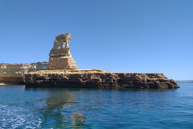Tour to Benagil Caves and Coastline in Albufeira - Armação de Pêra and the Nossa Senhora da Rocha chapel moment