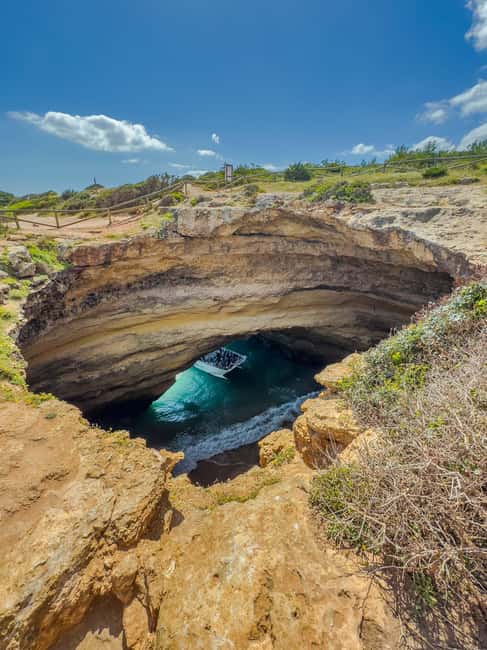 Vilamoura: Benagil Cave Boat Tour - Benagil Cave up close: what close actually means on a bigger boat