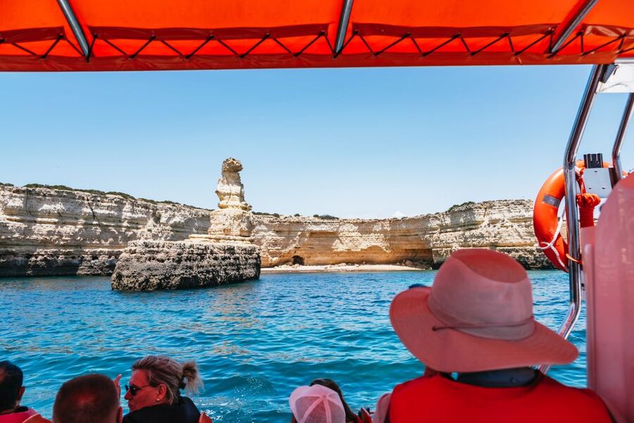 Vilamoura: Benagil Cave Boat Tour with Entry&Dolphin search - The coastline stops that make this feel like a full Algarve experience